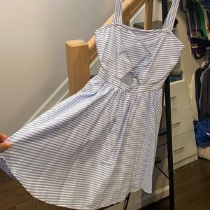 Front and back cut open dress